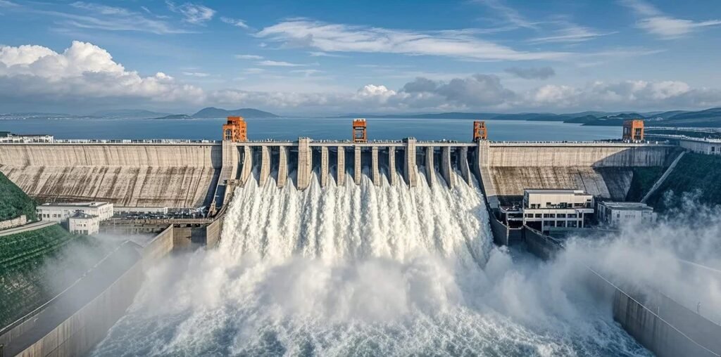 hydropower-station-dam-flood-release